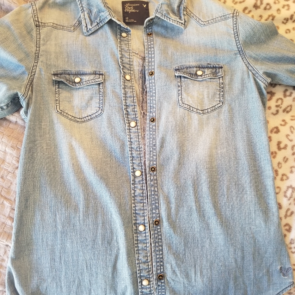 American Eagle Denim Shirt